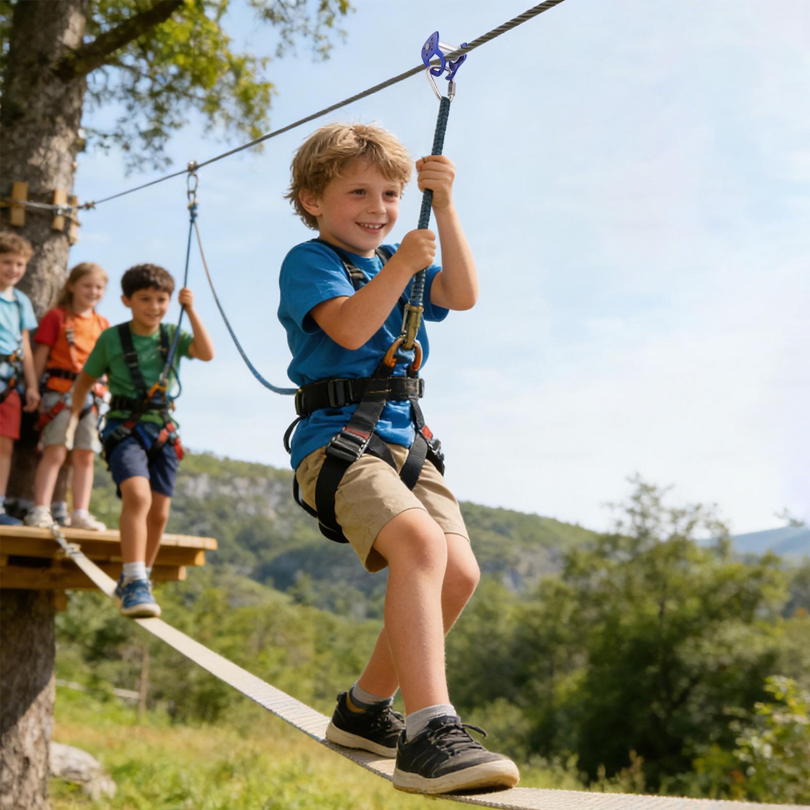Outdoor Pulley Zip Line Quick  - Kids Outdoor Zipline review and price