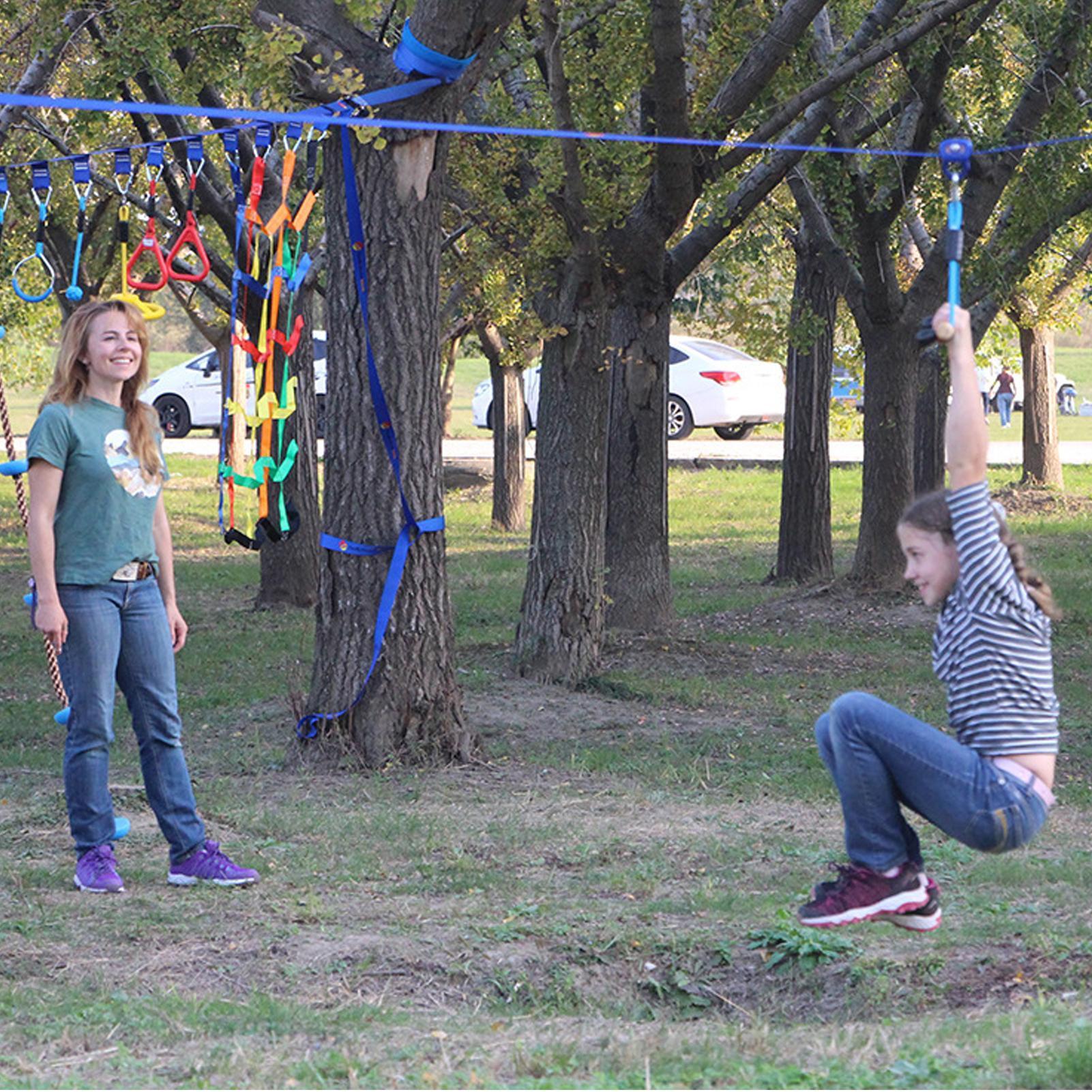 Outdoor Pulley Zip Line Quick  - Kids Outdoor Zipline review and price