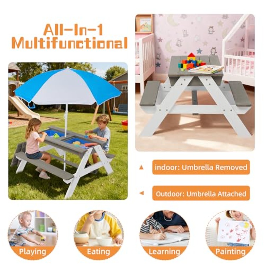 Outdoor backyard patio picnic  - Kids Outdoor Umbrella For Table review and price